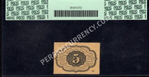 FR 1228 $0.05 1st Issue fractionals Back