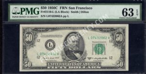 FR 2110-L 1950C $50 FRN Front