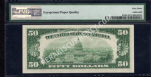 FR 2110-L 1950C $50 FRN Back