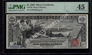 Silver Cert. 225 1896 $1 typenote Front