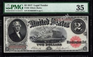 Legal Tender 58 1917 $2 typenote Front