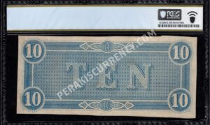 T68 10 1864 Confederate Back