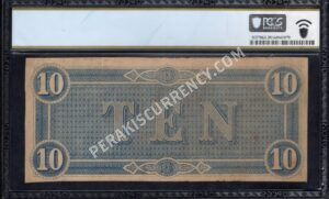 T68 10 1864 Confederate Back