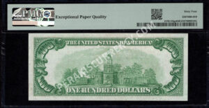 FR 2152-Dlgs 1934 $100 FRN Back