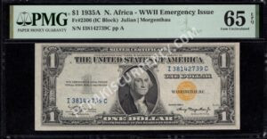 FR 2306 1935A $1 North Africa Front