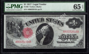 Legal Tender 36 1917 $1 typenote Front