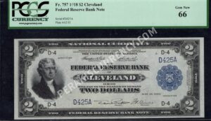 FRBN 757 1918 $2 typenote Front