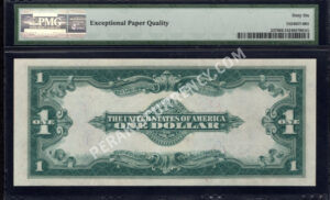 Silver Cert. 237 1923 $1 typenote Back