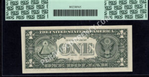 FR 1915-E 1988A $1 Errors/Oddities Back