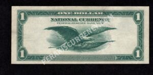 FRBN 716 1918 $1 typenote Back