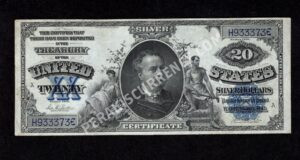 Silver Cert. 321 1891 $20 typenote Front