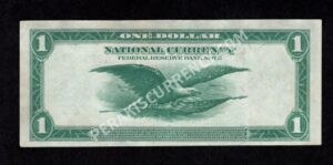 FRBN 737 1918 $1 typenote Back