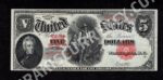 Legal Tender 91 1907 $5 typenote