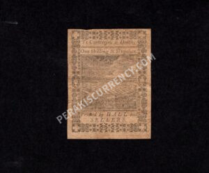 Pennsylvania 18 Pence 10/1/1773 Colonial Back