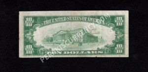 1801-2 Elmer, New Jersey $10 1929II Nationals Back