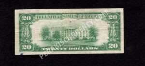 1802-1 Elmer, New Jersey $20 1929 Nationals Back