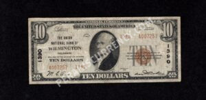 1801-2 Wilmington, Delaware $10 1929II Nationals Front