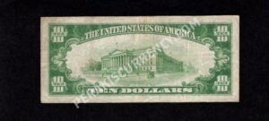 1801-2 Wilmington, Delaware $10 1929II Nationals Back