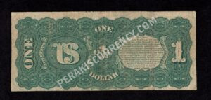 Legal Tender 18 1869 $1 typenote Back