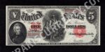Legal Tender 91 1907 $5 typenote