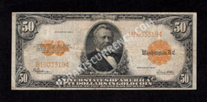 Gold Certificates 1200 1922 $50 typenote Front