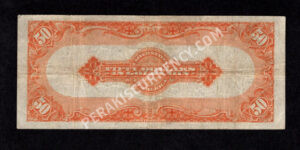 Gold Certificates 1200 1922 $50 typenote Back