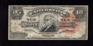 Silver Cert. 293 1886 $10 typenote Front