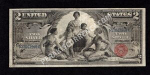 Silver Cert. 248 1896 $2 typenote Front