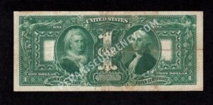 Silver Cert. 224 1896 $1 typenote Back