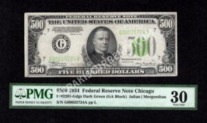 FR 2201-Gdgs 1934 $500 FRN Front