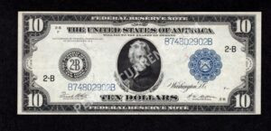 FRN 911c 1914 $10 typenote Front