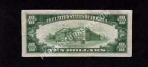 FR 2309 1934A $10 North Africa Back