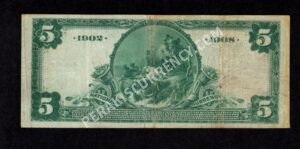 593 New York , New York $5 1902DB Nationals Back