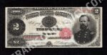 Treasury Notes 357 1891 $2 typenote