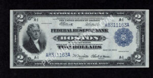 FRBN 749 1918 $2 typenote Front