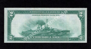 FRBN 749 1918 $2 typenote Back