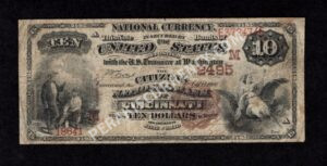 490 Cincinnati, Ohio $10 1882BB Nationals Front