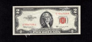 FR 1512 1953C $2 Legal Tender Notes Front