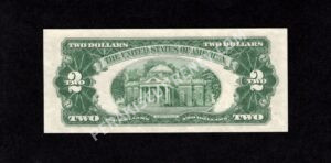 FR 1512 1953C $2 Legal Tender Notes Back