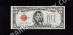 FR 1529 1928D $5 Legal Tender Notes