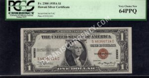 FR 2300 1935A $1 Hawaii Front