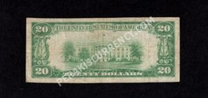 1802-1 Glen Lyon, Pennsylvania $20 1929 Nationals Back