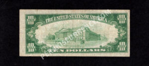1801-2 Leechburg, Pennsylvania $10 1929II Nationals Back