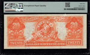 Gold Certificates 1181 1906 $20 typenote Back