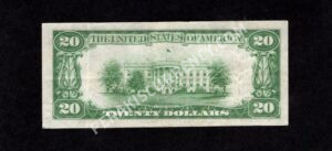 1802-1 Ridgway, Pennsylvania $20 1929 Nationals Back