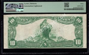 624 Leonardtown, Maryland $10 1902 Nationals Back