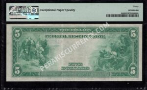 FRN 844 1914 $5 typenote Back