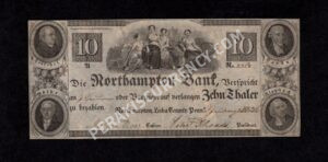 Northampton Pennsylvania $10 1836 Obsolete Front