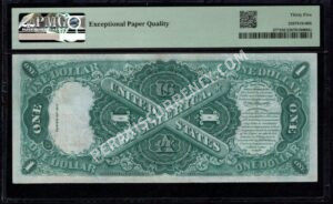 Legal Tender 37* 1917 $1 typenote Back