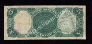 Legal Tender 79 1880 $5 typenote Back